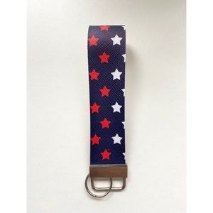 ⭐️Red white & blue keychain with stars! July 4th!